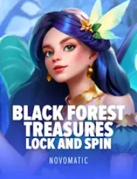black forest treasures lock and spin slot logo